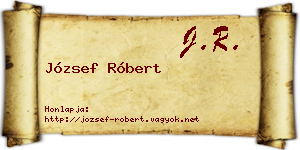 József Róbert névjegykártya