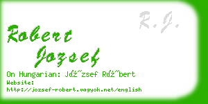 robert jozsef business card